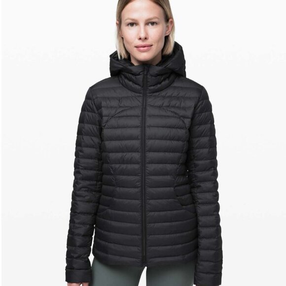 Lululemon Pack it Down Black Puffer Jacket Goose Sack Size 2 - Picture 1 of 8